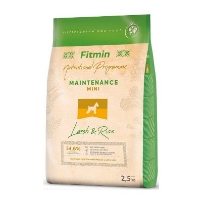 Fitmin dog Mini Lamb & Rice 2.5 kg (+ SLEVA PO REGISTRACI / PŘIHLÁŠENÍ ;))