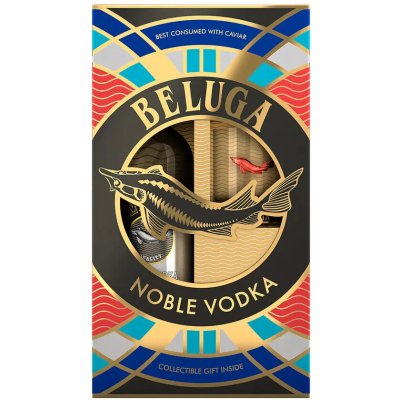 Beluga Noble 40% 0,7 l (dárkové balení 1 sklenice) – Zboží Mobilmania
