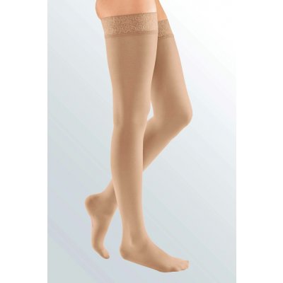 Mediven Elegance Stehenní punčochy S krajkou platinum normal se špicí cashmere – Zboží Mobilmania