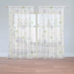 Sablio Záclony Barevné puntíky: 2ks 150x250cm – Hledejceny.cz