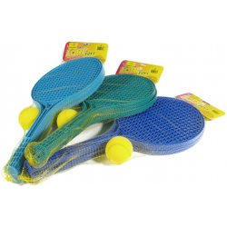 Teddies Soft tenis plast barevný míček 53cm v síťce