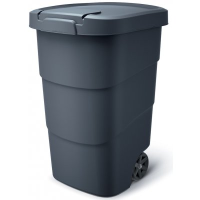 Prosperplast Wheeler Popelnice 95 l antracit černé víko – Zboží Dáma