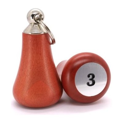 Přívěsek na klíče Dřevěná hotelová KH H5 červená buk stříbrná koncovka – Hledejceny.cz