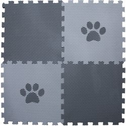 Vylen Podložka pro psy 4 podlahové díly Puzzle s šedou tlapkou