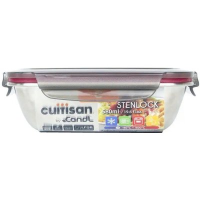 CUITISAN Nerezová obdélníková dóza 580 ml – Zbozi.Blesk.cz