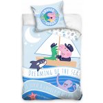 Carbotex 14078 Povlečení Peppa Pig modré 100 x 130 cm 40 x 60 cm – Sleviste.cz