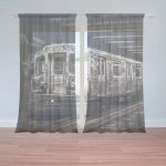 Sablio Záclony Městské metro s graffiti: 2ks 150x250cm – Hledejceny.cz
