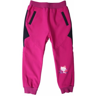 Wolf B2281 Dívčí softshellové kalhoty růžové – Zboží Mobilmania