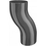 KJG odskokové koleno 100 mm antracit pozinkované – Zboží Mobilmania