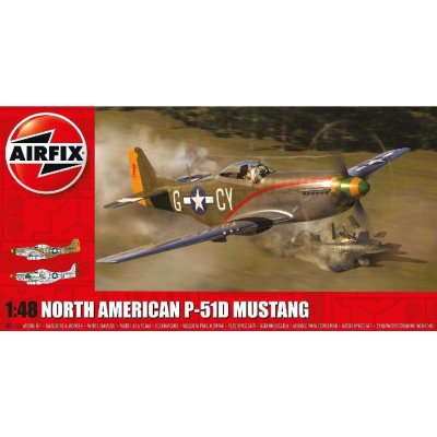 Airfix Classic Kit letadlo A05131A North American P 51D Mustang 1:48 – Hledejceny.cz