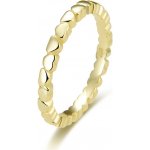 Beneto Pozlacený stříbrný se srdíčky AGG344 Gold – Zboží Dáma