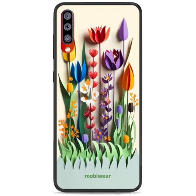 Pouzdro Mobiwear Glossy Samsung Galaxy A70 - G015G Barevné květinky – Zboží Mobilmania