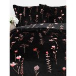 MKLuzkoviny.cz povlečení mikroplyš Exclusive Vlčí máky černé- 140x220 70x90 – Hledejceny.cz