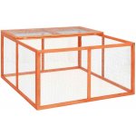 Greatstore Králíkárna 124 x 120 x 60 cm masivní jedlové dřevo – Zbozi.Blesk.cz