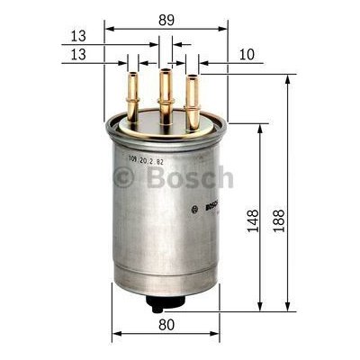 BOSCH Palivový filtr BO 0450906508