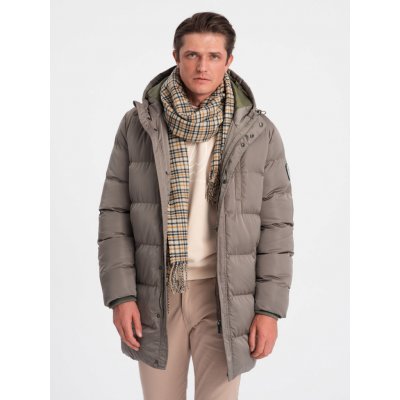 Ombre Clothing pánská parka Billelee khaki – Zboží Mobilmania