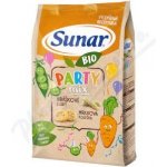 Sunar BIO Party mix hráškové a mrkvové křupky 45 g – Zboží Dáma