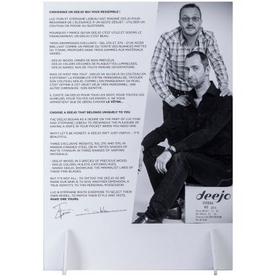 Deejo Stolní poutač DEE065 s motivem – Zboží Dáma