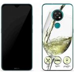 Pouzdro mmCase Gelové Nokia 7.2 - sklenička vína bílé – Zboží Živě