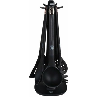 BERLINGERHAUS Kuchyňské náčiní sada 6 ks se stojanem Black Rose Collection BH-8617 – Zboží Dáma
