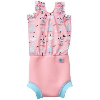 SplashAbout Plavky Happy Nappy kostýmek Zvířátka růžové