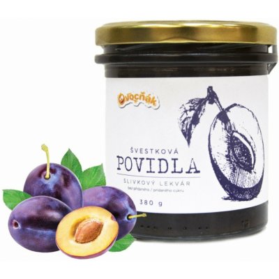 Ovočňák švestková Povidla ve skle 380 g – Zboží Dáma