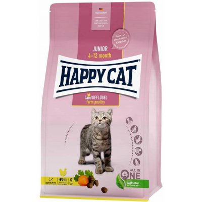 Happy Cat Supreme KITTEN & JUNIOR Junior Land Geflügel 1,3 kg