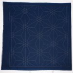 Hana-Fukin sashiko utěrka 33 × 33 cm kamon indigo – Sleviste.cz