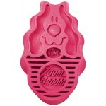 Kong Kartáč gumový ZoomGroom růžový L – Zboží Mobilmania
