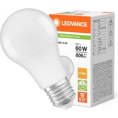 LEDVANCE Osram LED CLASSIC A 8.5W 827 FR E27 – Zboží Živě