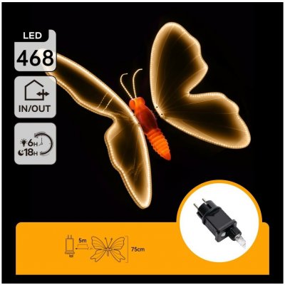 Aigostar B.V. Aigostar - LED Venkovní vánoční dekorace 504xLED IP44 teplá bílá motýl B10303AGGC – Hledejceny.cz