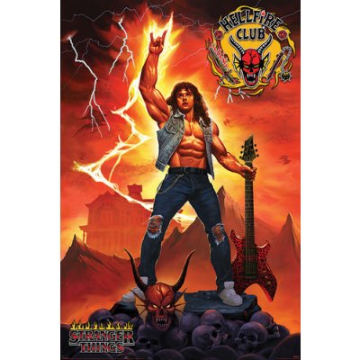 Plakát, Obraz - Stranger Things 4 - Hellfire Club Rock God, (61 x 91.5 cm) – Hledejceny.cz