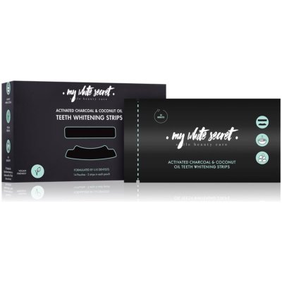 My White Secret Charcoal and Coconut Oil bělicí pásky na zuby 14 ks – Hledejceny.cz