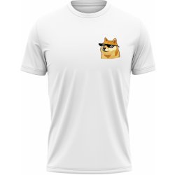 MemeMerch tričko Cool Doge Minimalist white