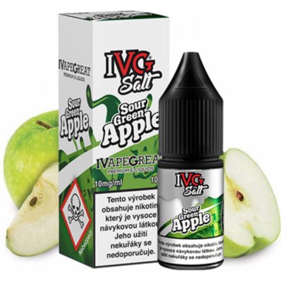 IVG Salt Sour Green Apple 10 ml 20 mg – Hledejceny.cz