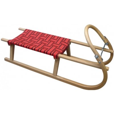 Acra sáně dřevěné s popruhy červená 110 cm – Zboží Mobilmania