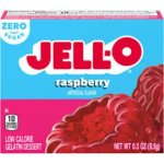 Jell-O zero instantní želatina bez cukru s příchutí maliny 8,5 g – Zboží Mobilmania