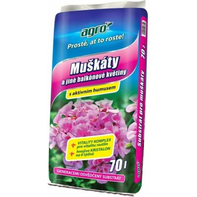 Agro CS Substrát pro muškáty 70 l – Sleviste.cz