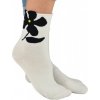 Noviti SB 049 W 01 květina dámské ponožky bílé