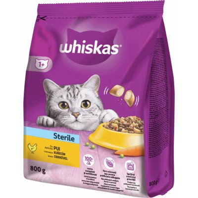 Whiskas Dry Sterile s kuř. 0,8 kg – Hledejceny.cz