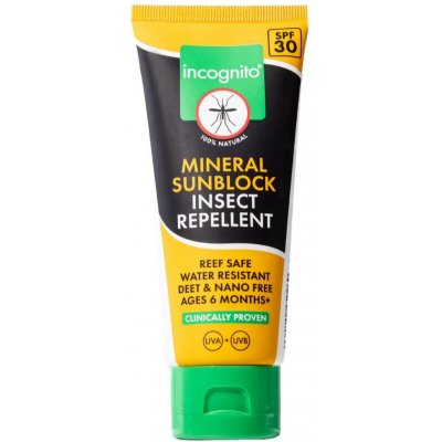 incognito minerální repelentní opalovací krém SPF30 100 ml – Hledejceny.cz