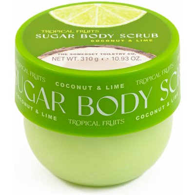 Somerset Tropical Fruits – Kokos & Limetka cukrový peeling 310 g – Zbozi.Blesk.cz