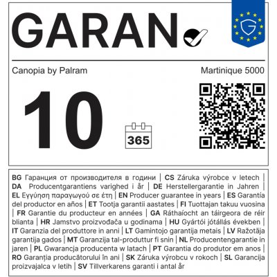 Palram Martinique 5000 17,7 m2 704672 – Hledejceny.cz