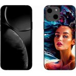 mmCase Gelové iPhone 13 6.1 - olejomalba ženy