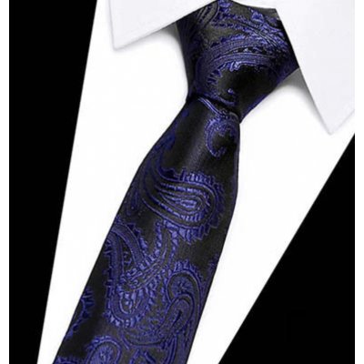 Kravata se vzorem AM001 modrá – Zboží Mobilmania