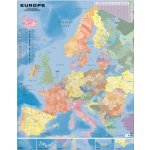 Evropa spediční - nástěnná mapa 100 x 120 cm, lamino + 2 lišty – Sleviste.cz