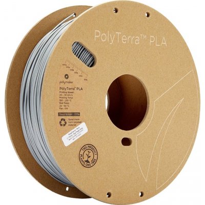Polymaker PolyTerra PLA 1.75mm Fossil Grey 1kg