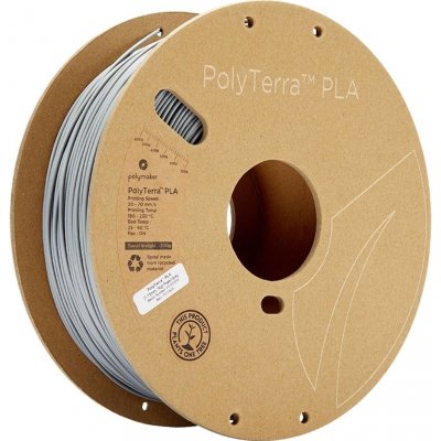 Polymaker PolyTerra PLA 1.75mm Fossil Grey 1kg – Zboží Živě