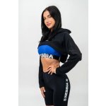 Nebbia Crop mikina s dlouhým rukávem a kapucí Gym Time 259 černá – Hledejceny.cz