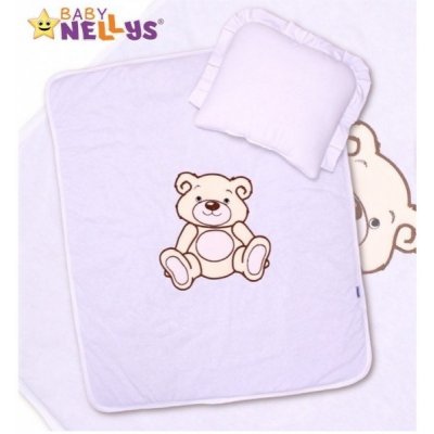 Baby Nellys 2-dílná sada jersey Medvídek Teddy Bear bílá – Zbozi.Blesk.cz